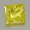Yellow Loose Diamond 0.19 Ct. Square Princess Cut 3 x 3 Mm. Natural Belgium