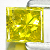 0.23 Ct. Good Color Square Princess Cut Natural Yellow Loose Diamond