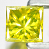 0.22 Ct. Good Color Square Princess Cut Natural Yellow Loose Diamond