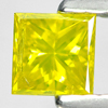 0.29 Ct. Good Color Square Princess Cut Natural Yellow Loose Diamond
