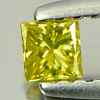0.14 Ct. Nice Cutting Square Princess Cut Natural Yellow Loose Diamond
