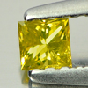 0.15 Ct. Nice Color Square Princess Cut Natural Yellow Loose Diamond