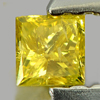 0.13 Ct. Nice Cutting Square Princess Cut Natural Yellow Loose Diamond