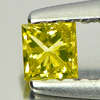 0.15 Ct. Nice Color Square Princess Cut Natural Yellow Loose Diamond