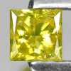 0.17 Ct. Square Princess Cut 3 x 3 x 2 Mm.Natural Yellow Loose Diamond