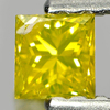 0.17 Ct. Good Color Square Princess Cut Natural Yellow Loose Diamond