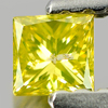 0.17 Ct. Square Princess Cut 3 x 3 x 2.1 Mm. Natural Yellow Loose Diamond