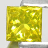 0.18 Ct. Good Cutting Square Princess Cut Natural Yellow Loose Diamond