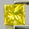 0.16 Ct. Good Cutting Square Princess Cut Natural Yellow Loose Diamond