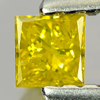 0.12 Ct. Good Cutting Square Princess Cut Natural Yellow Loose Diamond