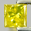 0.17 Ct. Good Cutting Square Princess Cut Natural Yellow Loose Diamond