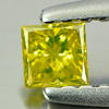 0.13 Ct. Nice Cutting Square Princess Cut Natural Yellow Loose Diamond Belgium
