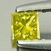 0.15 Ct. Radiant Square Princess Cut Natural Yellow Loose Diamond