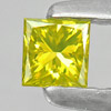 0.19 Ct. Good Cutting Square Princess Cut Natural Yellow Loose Diamond