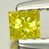 0.10 Ct. Good Cutting Square Princess Cut Natural Yellow Loose Diamond