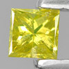0.08 Ct. Beautiful Natural Yellow Loose Diamond Square Princess Cut Belgium