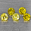 Natural Yellow Diamond 0.38 Ct. 5 Pcs Round Diamond Cut 2.75 Mm From Belgium