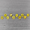 Natural Yellow Diamond 0.19 Ct. 10 Pcs Round Diamond Cut 1.8 Mm From Belgium