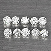 Natural White Diamond 0.12 Ct. 10 Pcs Round Diamond Cut 1.4 Mm From Belgium