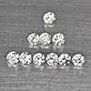 Natural White Diamond 0.11 Ct. 10 Pcs Round Diamond Cut 1.4 Mm From Belgium