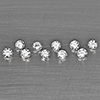 Natural White Diamond 0.17 Ct. 10 Pcs Round Diamond Cut 1.6 Mm From Belgium