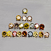 Natural Fancy Color Diamond 0.33 Ct. 20 Pcs Round Diamond Cut 1.5 Mm From Belgium