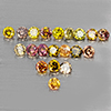 Natural Fancy Color Diamond 0.25 Ct. 20 Pcs Round Diamond Cut 1.5 Mm From Belgium