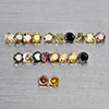 Natural Fancy Color Diamond 0.28 Ct. 20 Pcs Round Diamond Cut 1.5 Mm From Belgium
