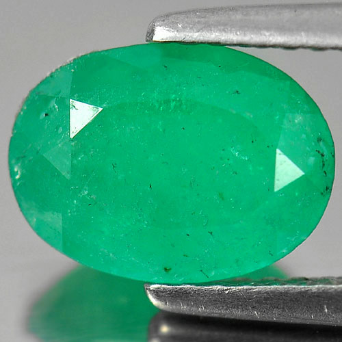 Green Emerald 1.90 Ct. Oval Shape 9.6 x 7.1 Mm. Natural Unheated Gemstone