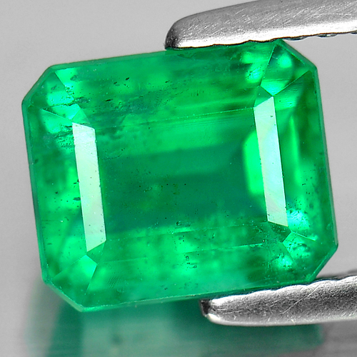 Green Emerald 2.45 Ct. Certified Natural Gemstone Octagon Shape 8.07 x ...