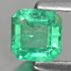 Green Emerald 0.36 Ct. Octagon Shape 4.5 x 4.4 Mm. Natural Gemstone Unheated