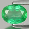 Green Emerald 0.54 Ct. Oval Shape 6.3 x 4.9 Mm. Natural Gemstone Unheated