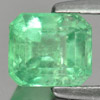 Green Emerald 1.15 Ct. Octagon Shape 6.5 x 5.8 Mm. Natural Gemstone Unheated