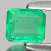 Green Emerald 0.33 Ct. Octagon Shape 4.7 x 4 Mm. Natural Gem Unheated Columbia