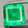 Green Emerald 0.91 Ct. Octagon Shape 6 x 6 x 4.2 Mm. Natural Unheated Columbia