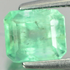 Green Emerald 1.02 Ct. Octagon Shape 6.2 x 5.3 Mm. Natural Gemstone Unheated