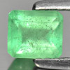 0.49 Ct. Good Octagon Natural Gem Green Emerald Unheated