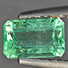 Natural Green Emerald 0.82 Ct. Octagon Shape 6 x 4.6 Mm.