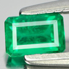 Green Emerald 0.25 Ct. Octagon 4.5 x 3 Mm. Natural Gemstone Columbia Unheated