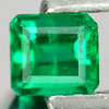 Green Emerald 0.21 Ct. Octagon 3.7 x 3.4 Mm. Natural Gemstone Columbia Unheated