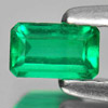Green Emerald 0.21 Ct. VVS Octagon 4.6 x 2.8 Mm. Natural Gem Columbia Unheated Green Emerald 0.21 Ct. VVS Octagon 4.6 x 2.8 Mm. Natural Gem Columbia Unheated