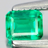Green Emerald 0.19 Ct. Octagon Shape 4 x 3 Mm. Natural Gem Columbia Unheated Green Emerald 0.19 Ct. Octagon Shape 4 x 3 Mm. Natural Gem Columbia Unheated