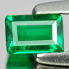 Green Emerald 0.24 Ct. Baguette 4.6 x 3.1 Mm. Natural Gem Columbia Unheated Green Emerald 0.24 Ct. Baguette 4.6 x 3.1 Mm. Natural Gem Columbia Unheated