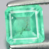 Green Emerald 0.63 Ct. Octagon Shape 5 x 4.9 Mm. Natural Gem Unheated Columbia