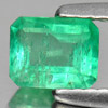Green Emerald 0.52 Ct. Octagon Shape 5.7 x 4.5 Mm. Natural Gem Columbia Unheated