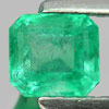 Unheated 0.54 Ct. Octagon Natural Rich Green Emerald