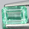 Green Emerald 0.50 Ct. Octagon Shape 5.4 x 4 Mm. Natural Gemstone Unheated