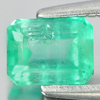 Green Emerald 0.57 Ct. Octagon Shape 5.5 x 4.2 x 3.2 Mm. Natural Gemstone