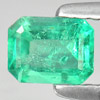 Unheated 0.42 Ct. Octagon Natural Rich Green Emerald