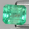 Green Emerald 0.42 Ct. Octagon 4.8 x 4.1 Mm. Natural Gemstone Unheated Columbia